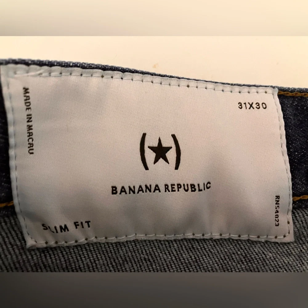 Banana Republic  Men’s Denim Jeans, 31 x 30 SLIM FIT, Blue